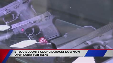 St. Louis County Council cracking down on open carry for teens